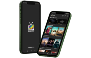 CatchON TV IPTV service interface displaying live channels and on-demand options.