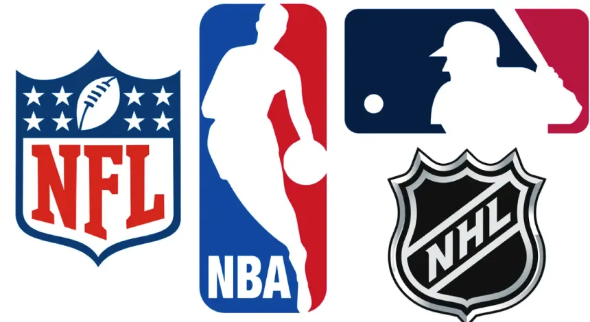 Photo of NFL, NHL, and NBA representing CatchON TV’s sports channel offerings.